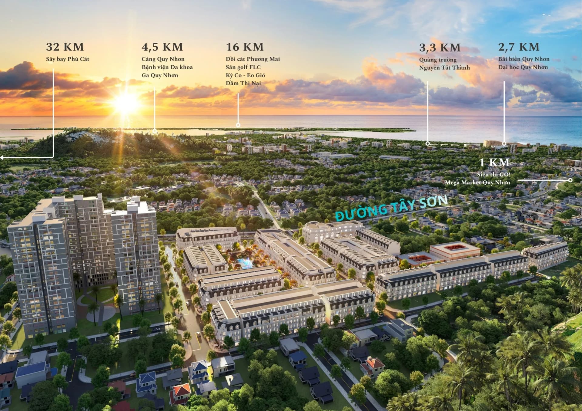 Vị trí Phú Gia Royal Park và khoảng cách tới các điểm lân cận
