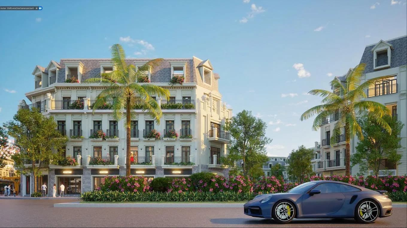 Phối cảnh kiến trúc nhà phố Phú Gia Royal Park