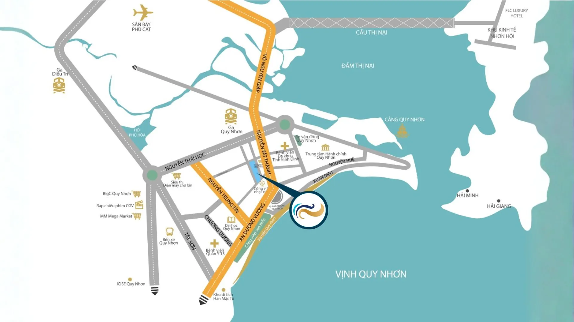 Vị trí The Sailing Quy Nhơn trên bản đồ
